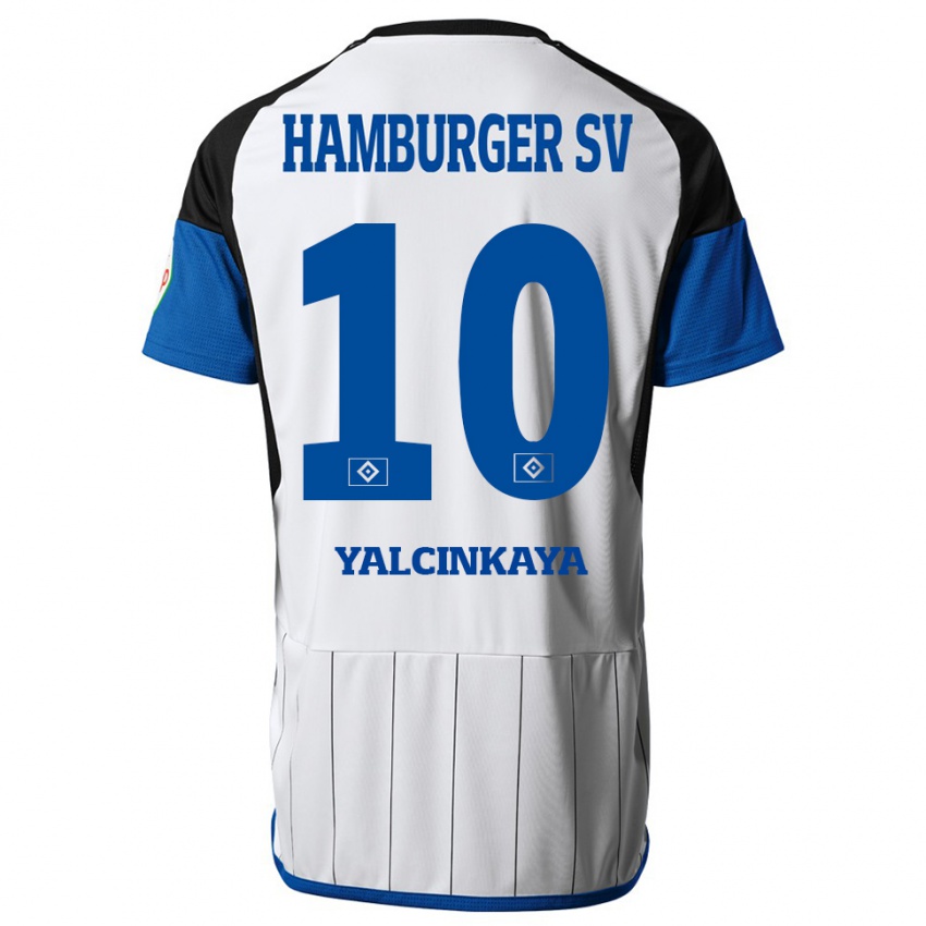 Férfi Bilal Yalcinkaya #10 Fehér Hazai Jersey 2023/24 Mez Póló Ing