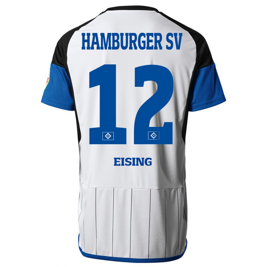 Férfi Luis Eising #12 Fehér Hazai Jersey 2023/24 Mez Póló Ing