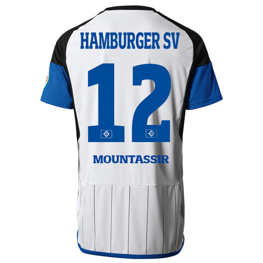 Férfi Youssef Mountassir #12 Fehér Hazai Jersey 2023/24 Mez Póló Ing