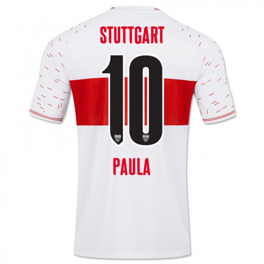 Férfi Raul Paula #10 Fehér Hazai Jersey 2023/24 Mez Póló Ing