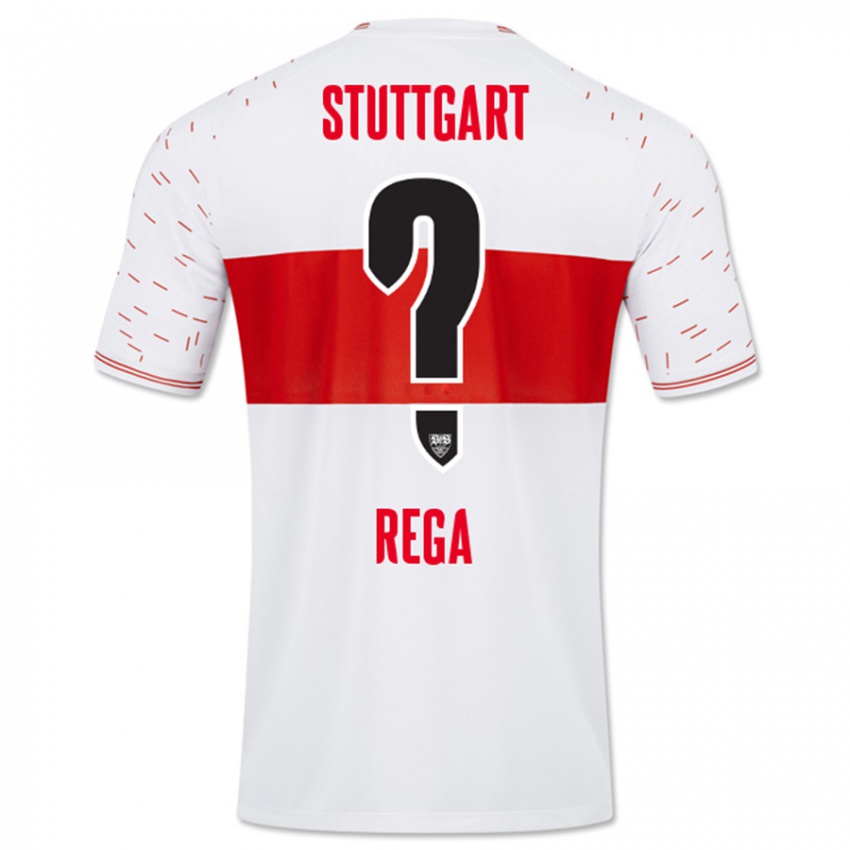 Férfi Luca Rega #0 Fehér Hazai Jersey 2023/24 Mez Póló Ing