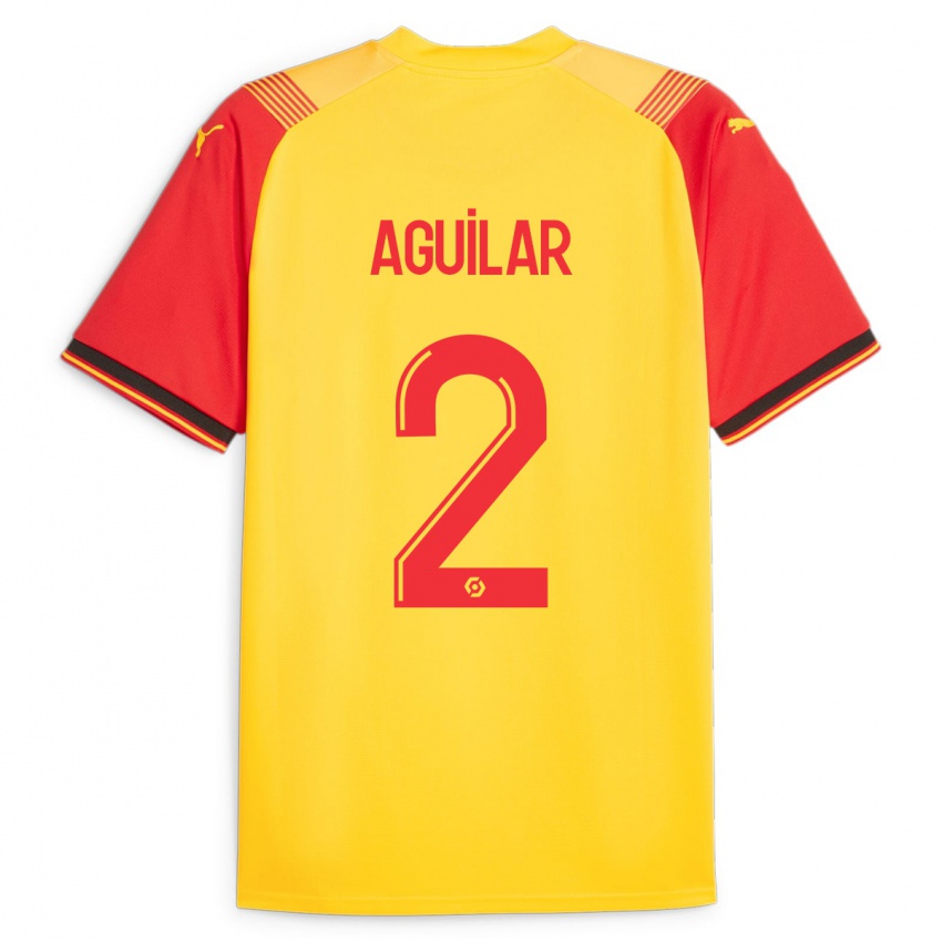 Férfi Ruben Aguilar #2 Sárga Hazai Jersey 2023/24 Mez Póló Ing