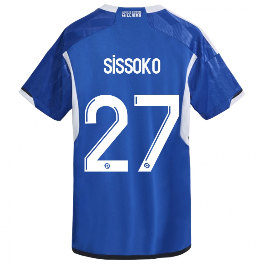 Férfi Ibrahima Sissoko #27 Kék Hazai Jersey 2023/24 Mez Póló Ing