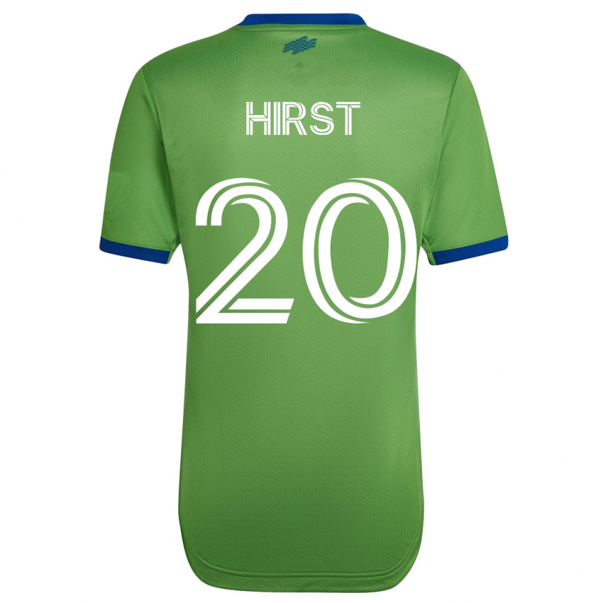 Férfi Sophie Hirst #20 Zöld Hazai Jersey 2023/24 Mez Póló Ing