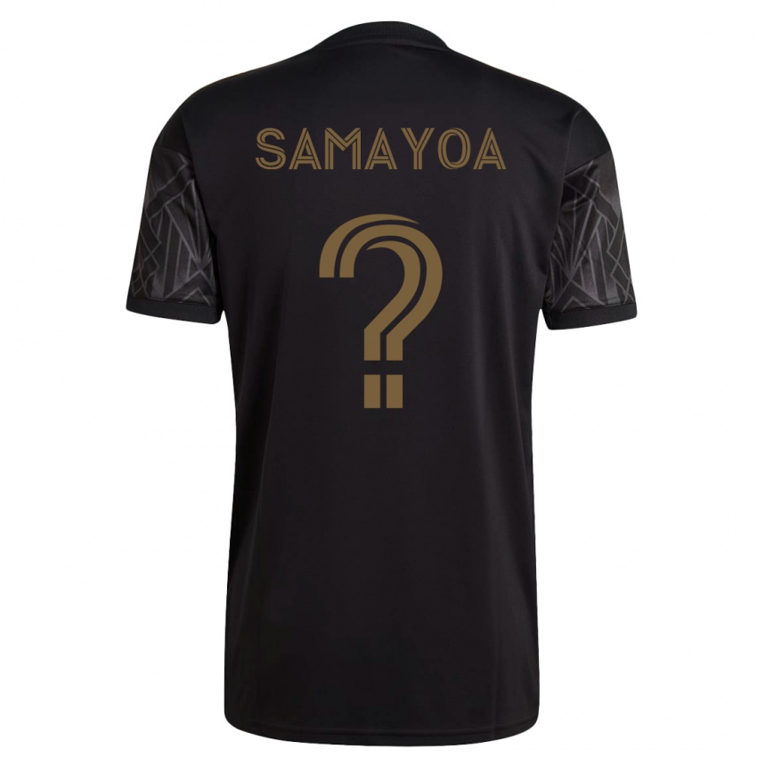 Férfi Adriano Samayoa #0 Fekete Hazai Jersey 2023/24 Mez Póló Ing