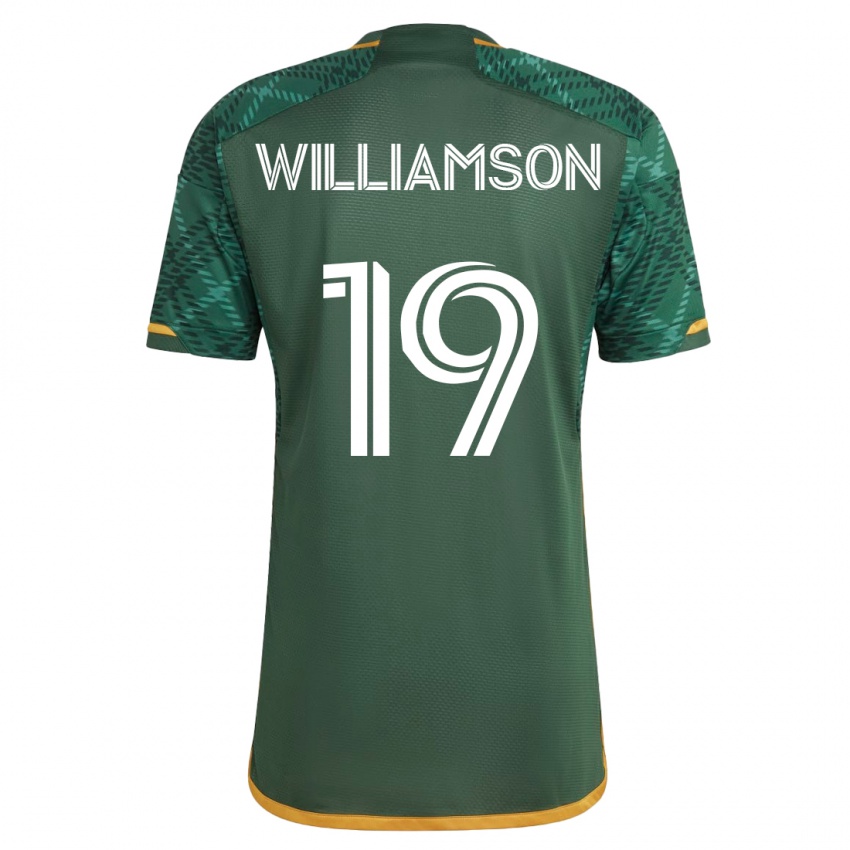 Férfi Eryk Williamson #19 Zöld Hazai Jersey 2023/24 Mez Póló Ing