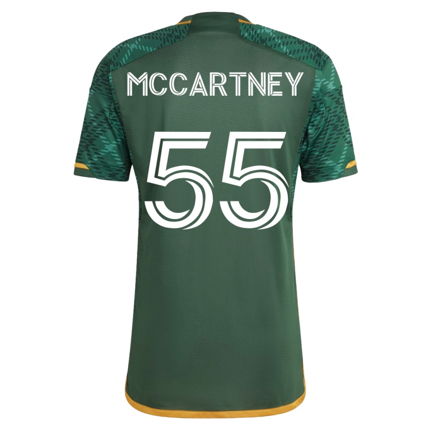 Férfi Dawson Mccartney #55 Zöld Hazai Jersey 2023/24 Mez Póló Ing