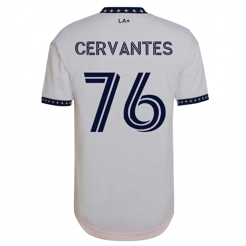 Férfi Aaron Cervantes #76 Fehér Hazai Jersey 2023/24 Mez Póló Ing