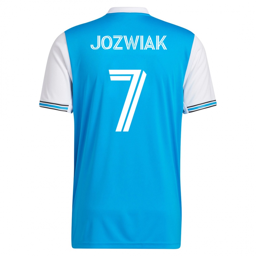 Férfi Kamil Józwiak #7 Kék Hazai Jersey 2023/24 Mez Póló Ing
