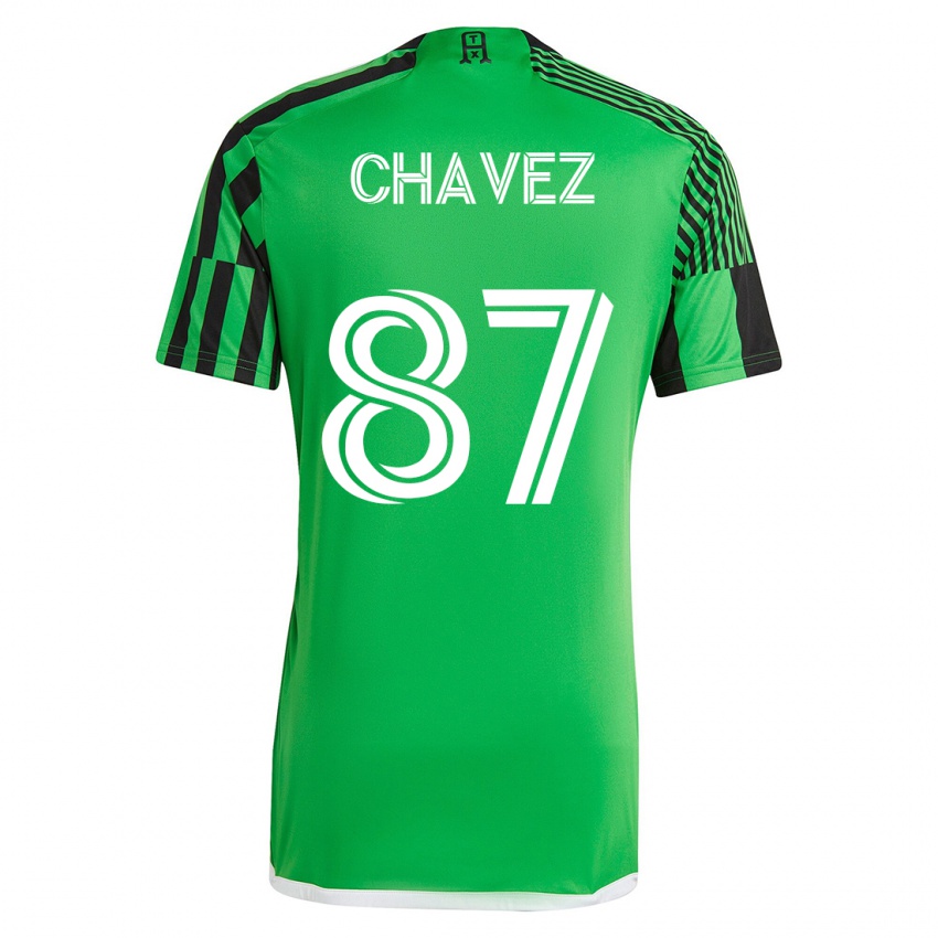 Férfi Alfonso Ocampo-Chávez #87 Zöld Fekete Hazai Jersey 2023/24 Mez Póló Ing
