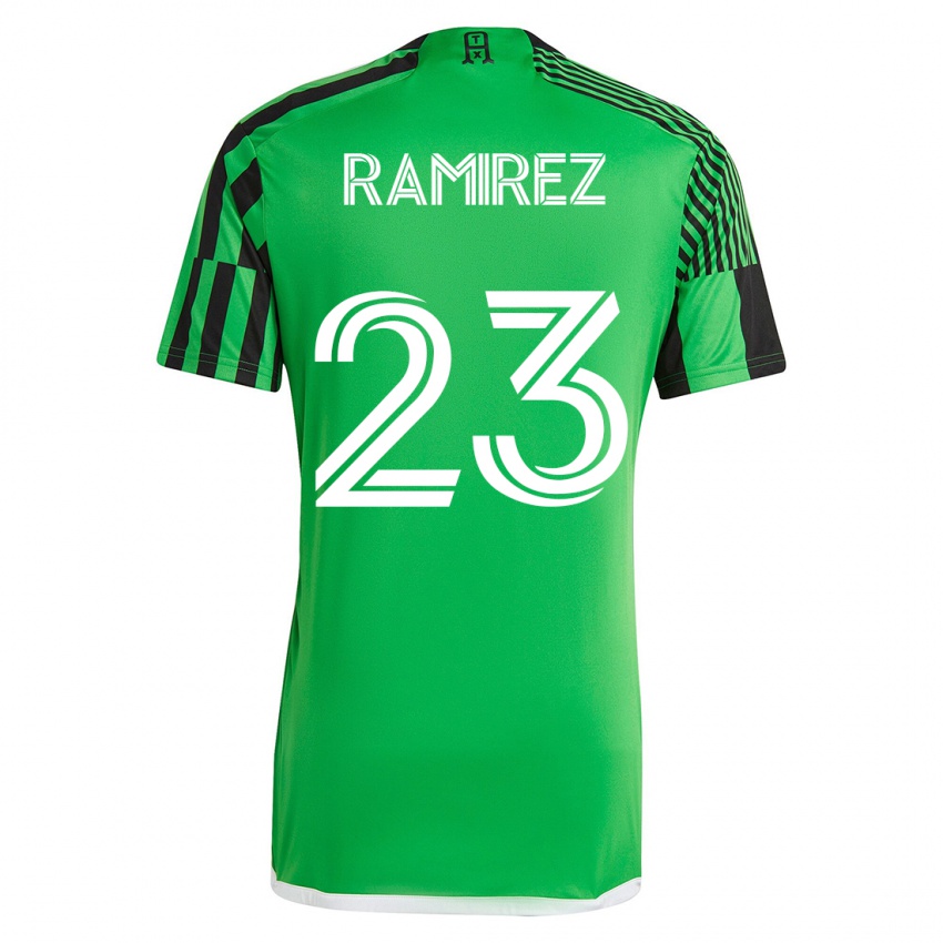 Férfi Alonso Ramírez #23 Zöld Fekete Hazai Jersey 2023/24 Mez Póló Ing