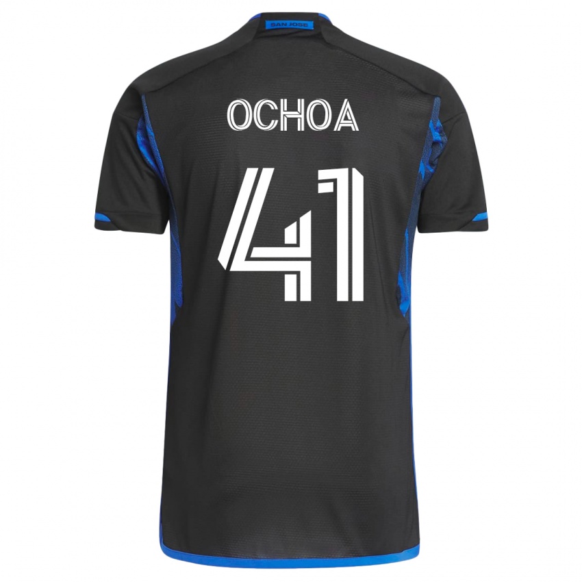 Férfi Emmanuel Ochoa #41 Kék Fekete Hazai Jersey 2023/24 Mez Póló Ing