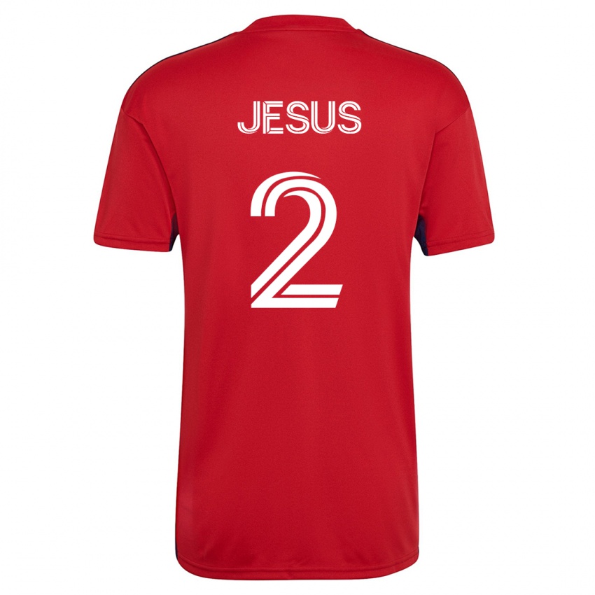 Férfi Geovane Jesus #2 Piros Hazai Jersey 2023/24 Mez Póló Ing