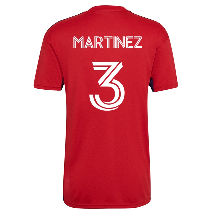 Férfi José Antonio Martínez #3 Piros Hazai Jersey 2023/24 Mez Póló Ing