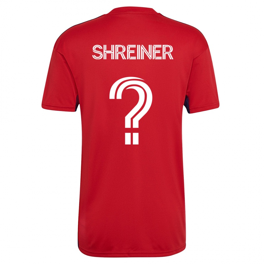 Férfi Luke Shreiner #0 Piros Hazai Jersey 2023/24 Mez Póló Ing