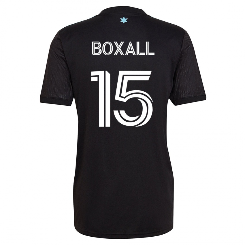 Férfi Michael Boxall #15 Fekete Hazai Jersey 2023/24 Mez Póló Ing