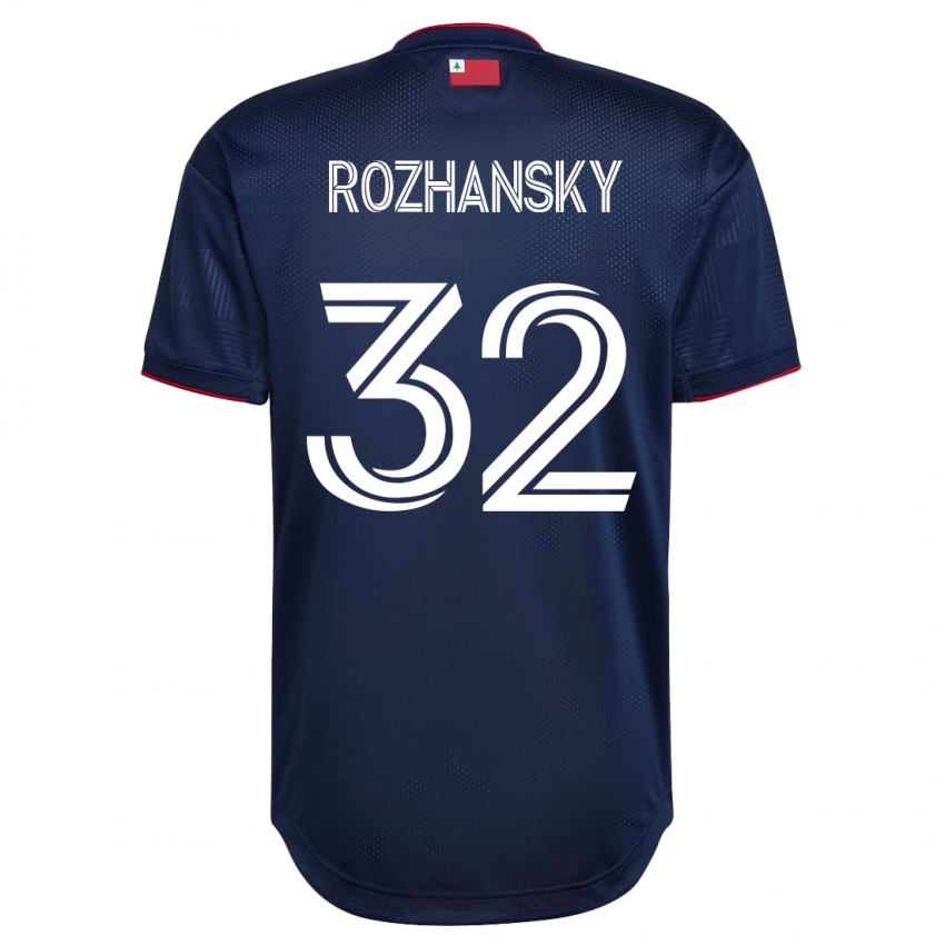Férfi Jake Rozhansky #32 Haditengerészet Hazai Jersey 2023/24 Mez Póló Ing