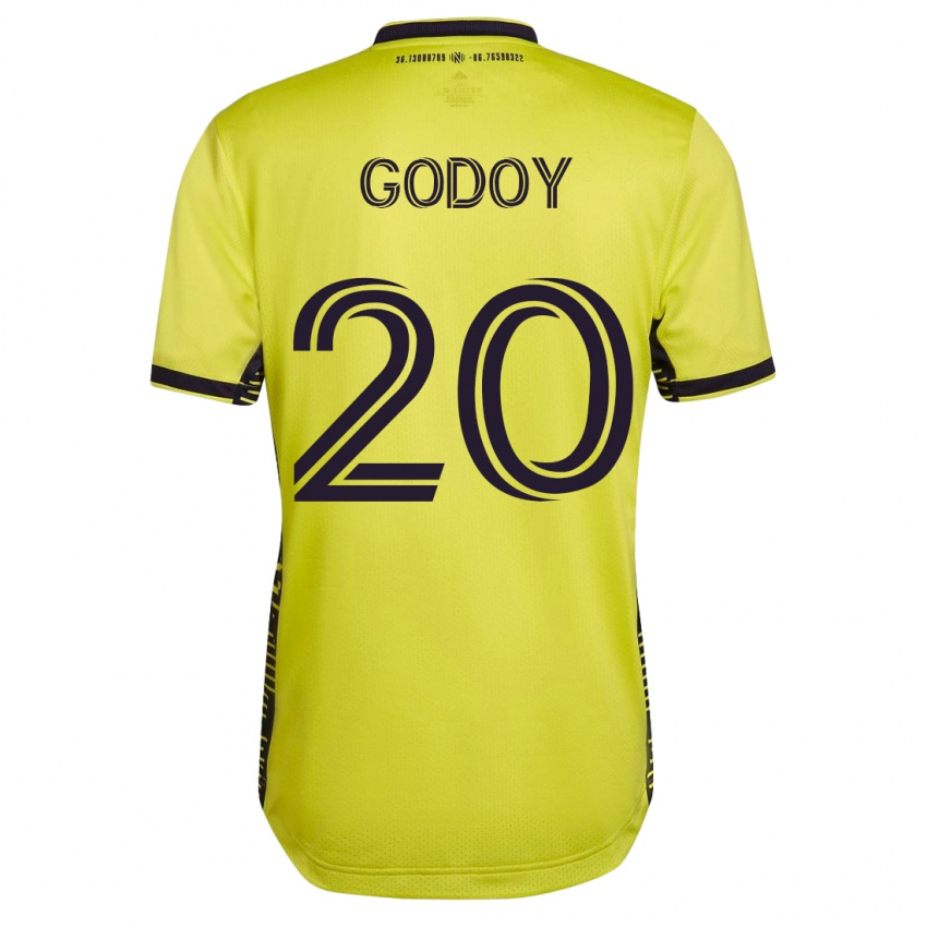 Férfi Aníbal Godoy #20 Sárga Hazai Jersey 2023/24 Mez Póló Ing