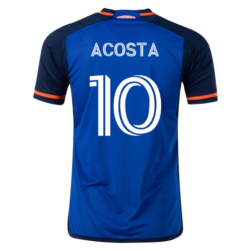 Férfi Luciano Acosta #10 Kék Hazai Jersey 2023/24 Mez Póló Ing