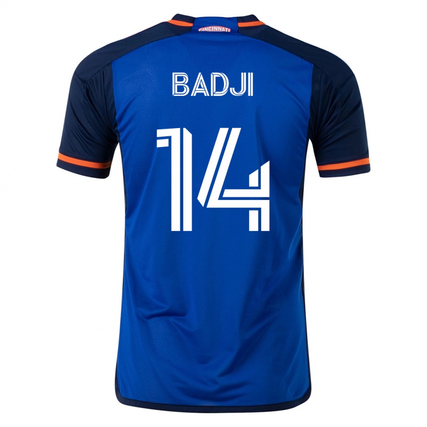 Férfi Dominique Badji #14 Kék Hazai Jersey 2023/24 Mez Póló Ing