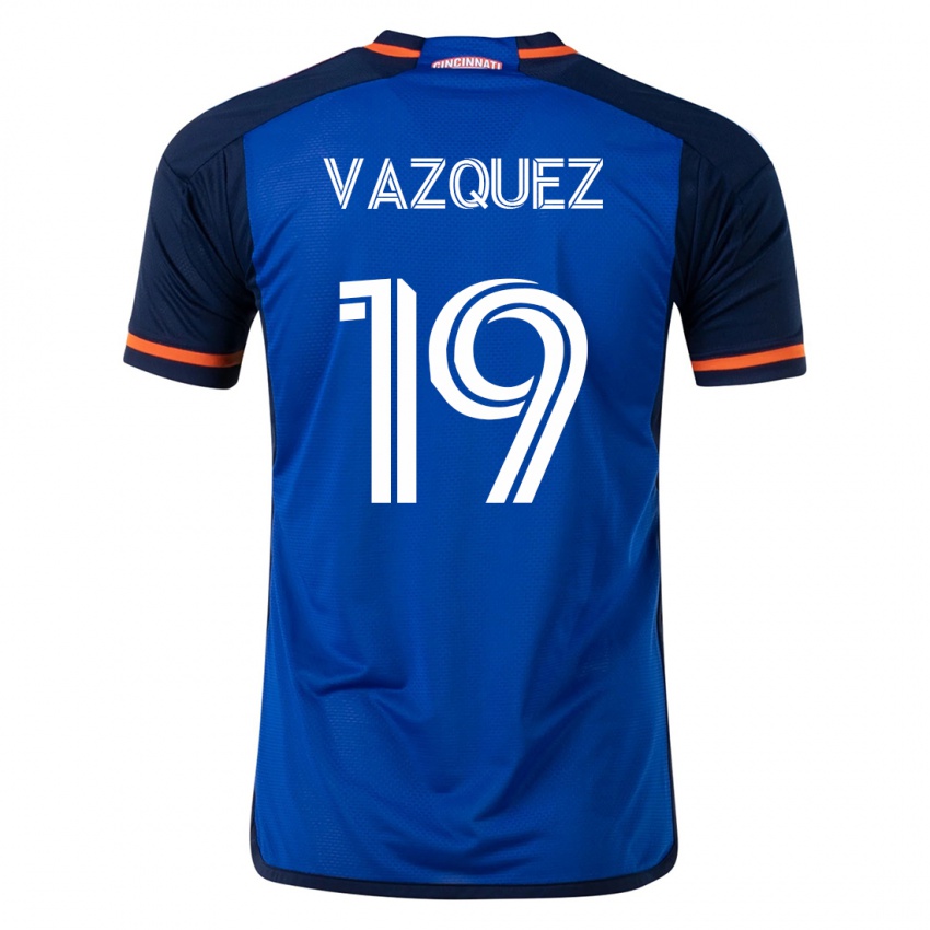 Férfi Brandon Vazquez #19 Kék Hazai Jersey 2023/24 Mez Póló Ing