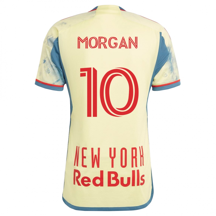 Férfi Lewis Morgan #10 Sárga Hazai Jersey 2023/24 Mez Póló Ing