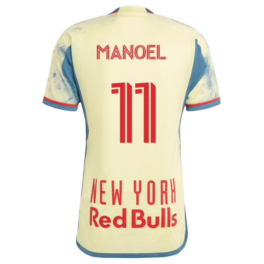 Férfi Elias Manoel #11 Sárga Hazai Jersey 2023/24 Mez Póló Ing