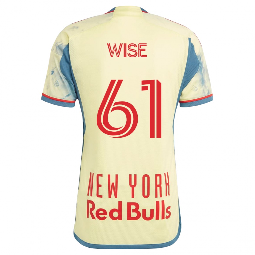 Férfi Henry Wise #61 Sárga Hazai Jersey 2023/24 Mez Póló Ing