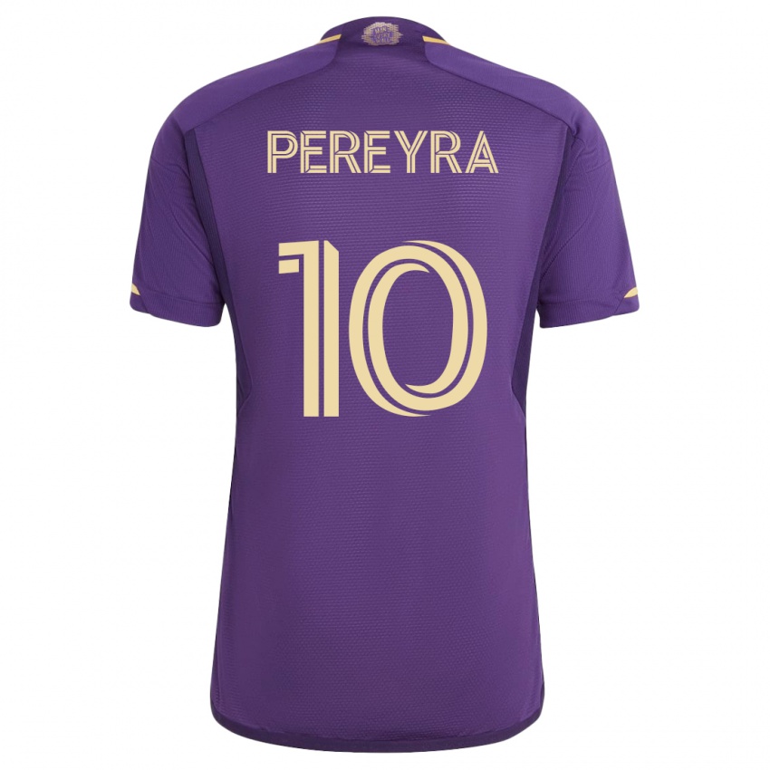 Férfi Mauricio Pereyra #10 Ibolya Hazai Jersey 2023/24 Mez Póló Ing