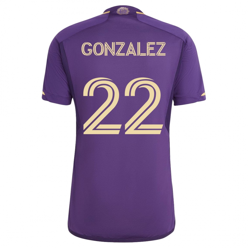 Férfi Gastón González #22 Ibolya Hazai Jersey 2023/24 Mez Póló Ing