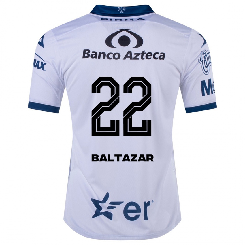 Férfi Carlos Baltazar #22 Fehér Hazai Jersey 2023/24 Mez Póló Ing