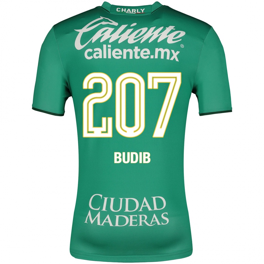 Férfi Pedro Budib #207 Zöld Hazai Jersey 2023/24 Mez Póló Ing