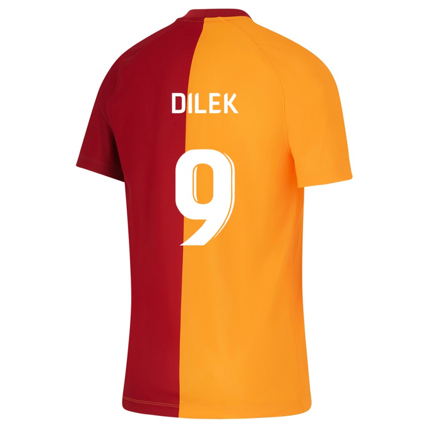 Férfi Yalin Dilek #9 Narancs Hazai Jersey 2023/24 Mez Póló Ing