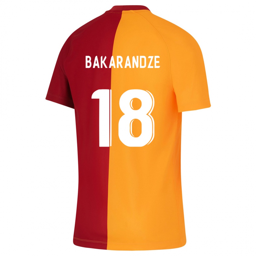 Férfi Kristina Bakarandze #18 Narancs Hazai Jersey 2023/24 Mez Póló Ing