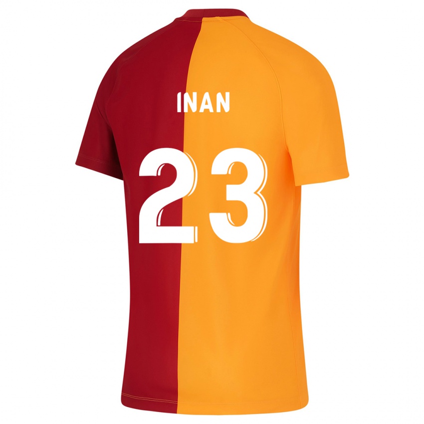 Férfi Müge İnan #23 Narancs Hazai Jersey 2023/24 Mez Póló Ing