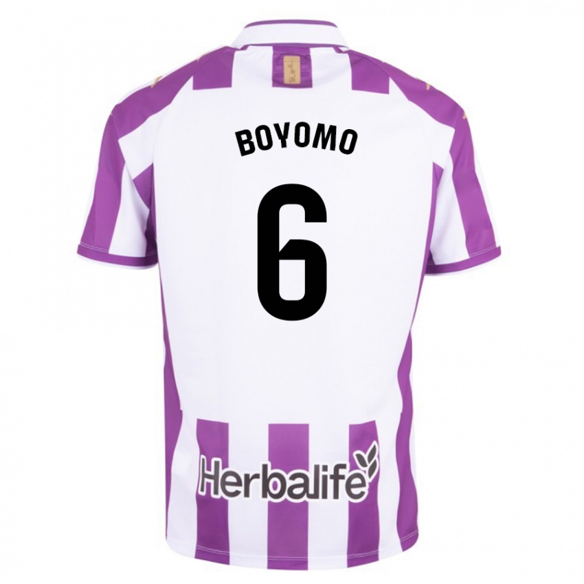 Férfi Enzo Boyomo #6 Lila Hazai Jersey 2023/24 Mez Póló Ing