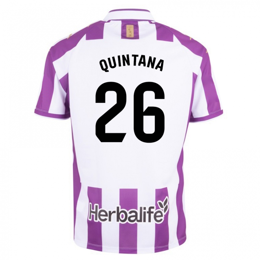 Férfi Alberto Quintana #26 Lila Hazai Jersey 2023/24 Mez Póló Ing