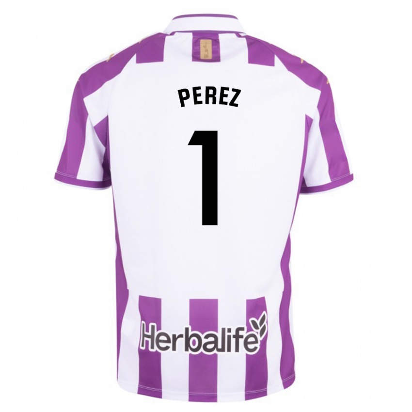 Férfi Fer Pérez #1 Lila Hazai Jersey 2023/24 Mez Póló Ing