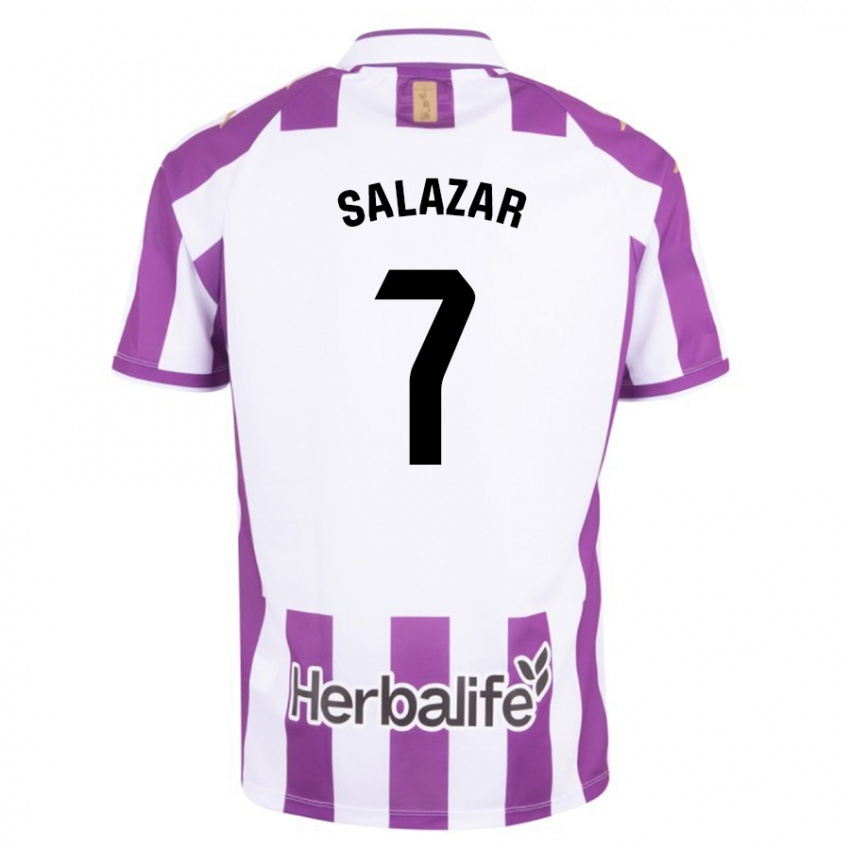 Férfi Israel Salazar #7 Lila Hazai Jersey 2023/24 Mez Póló Ing