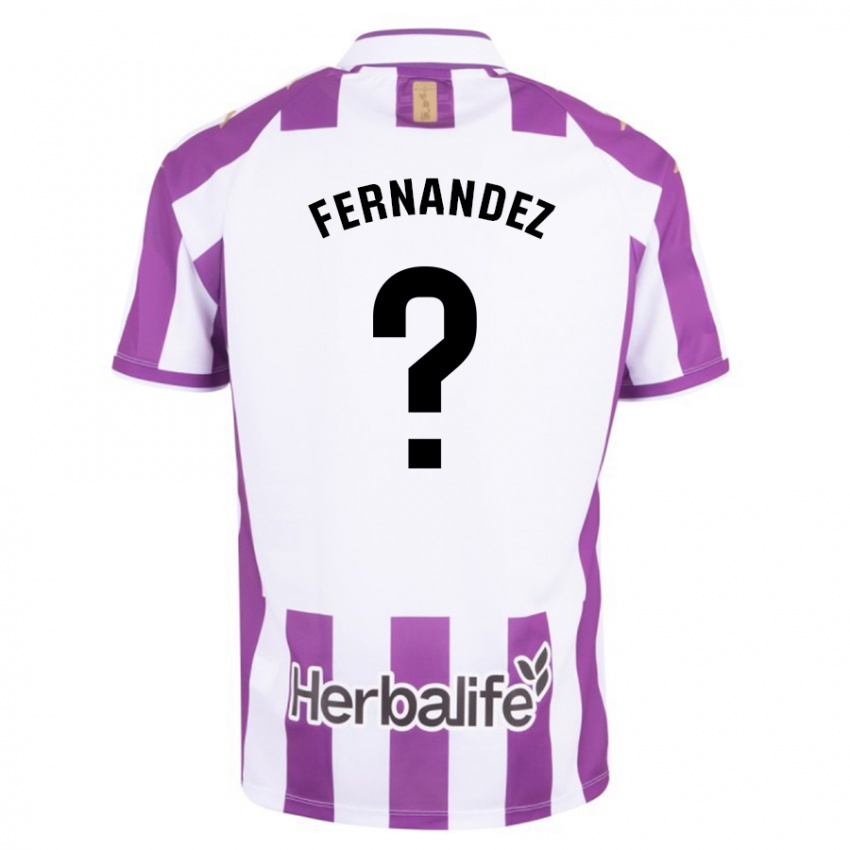 Férfi Samu Fernández #0 Lila Hazai Jersey 2023/24 Mez Póló Ing