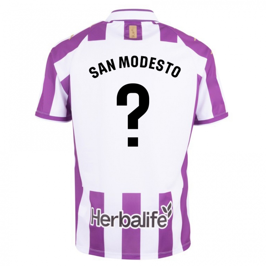 Férfi Hugo San Modesto #0 Lila Hazai Jersey 2023/24 Mez Póló Ing