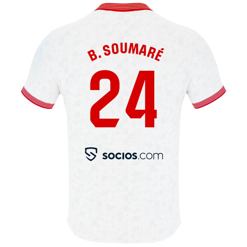 Férfi Boubakary Soumare #24 Fehér Hazai Jersey 2023/24 Mez Póló Ing