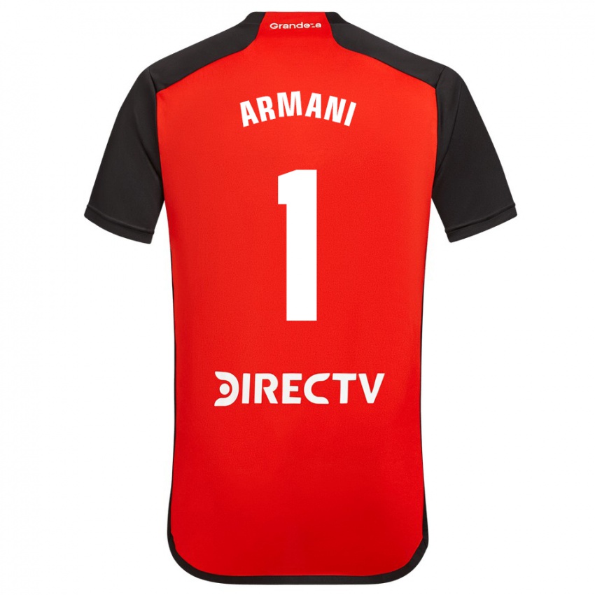Férfi Franco Armani #1 Piros Idegenbeli Jersey 2023/24 Mez Póló Ing