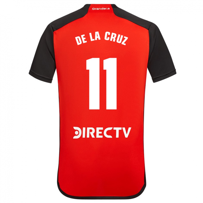 Férfi Nicolas De La Cruz #11 Piros Idegenbeli Jersey 2023/24 Mez Póló Ing