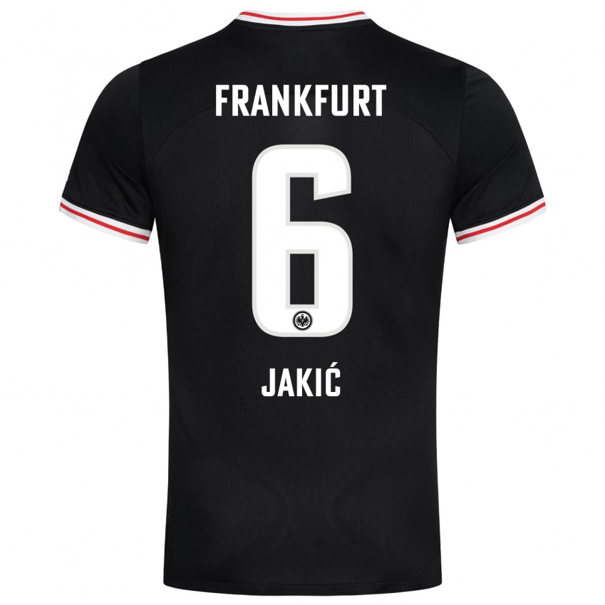 Férfi Kristijan Jakic #6 Fekete Idegenbeli Jersey 2023/24 Mez Póló Ing