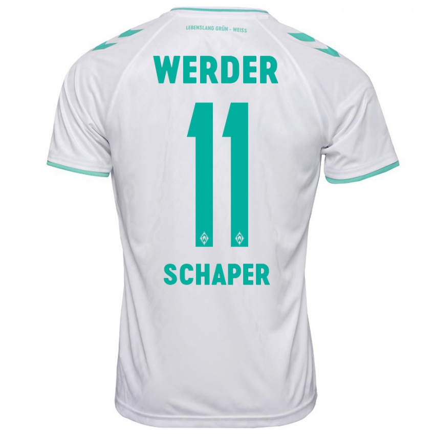 Férfi Wilken Schaper #11 Fehér Idegenbeli Jersey 2023/24 Mez Póló Ing