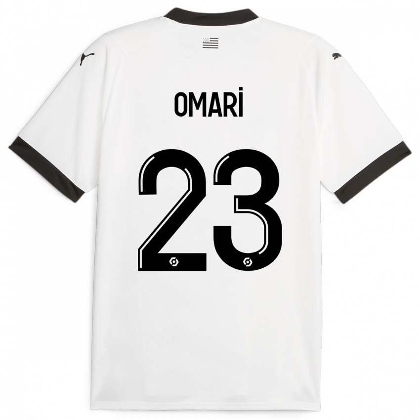 Férfi Warmed Omari #23 Fehér Idegenbeli Jersey 2023/24 Mez Póló Ing