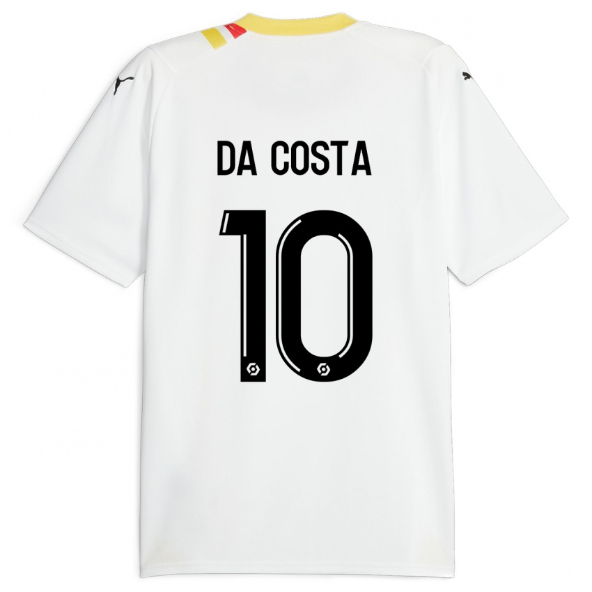 Férfi David Pereira Da Costa #10 Fekete Idegenbeli Jersey 2023/24 Mez Póló Ing