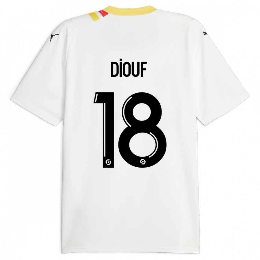 Férfi Andy Diouf #18 Fekete Idegenbeli Jersey 2023/24 Mez Póló Ing