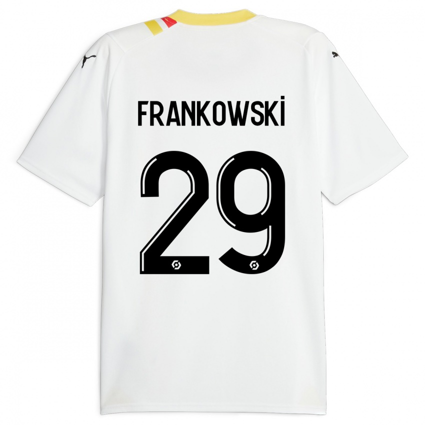 Férfi Przemyslaw Frankowski #29 Fekete Idegenbeli Jersey 2023/24 Mez Póló Ing